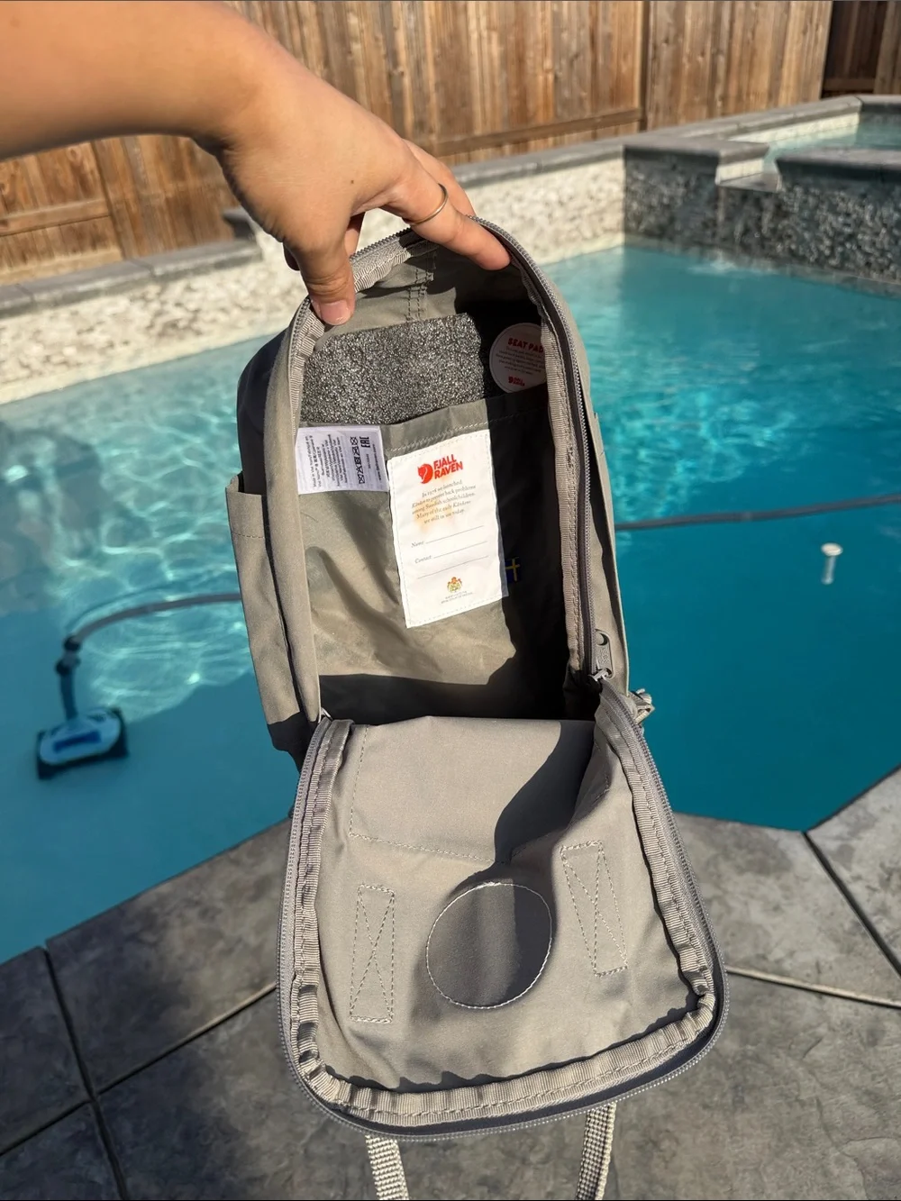 Fjallraven Kanken Mini Backpack in Taupe Gray